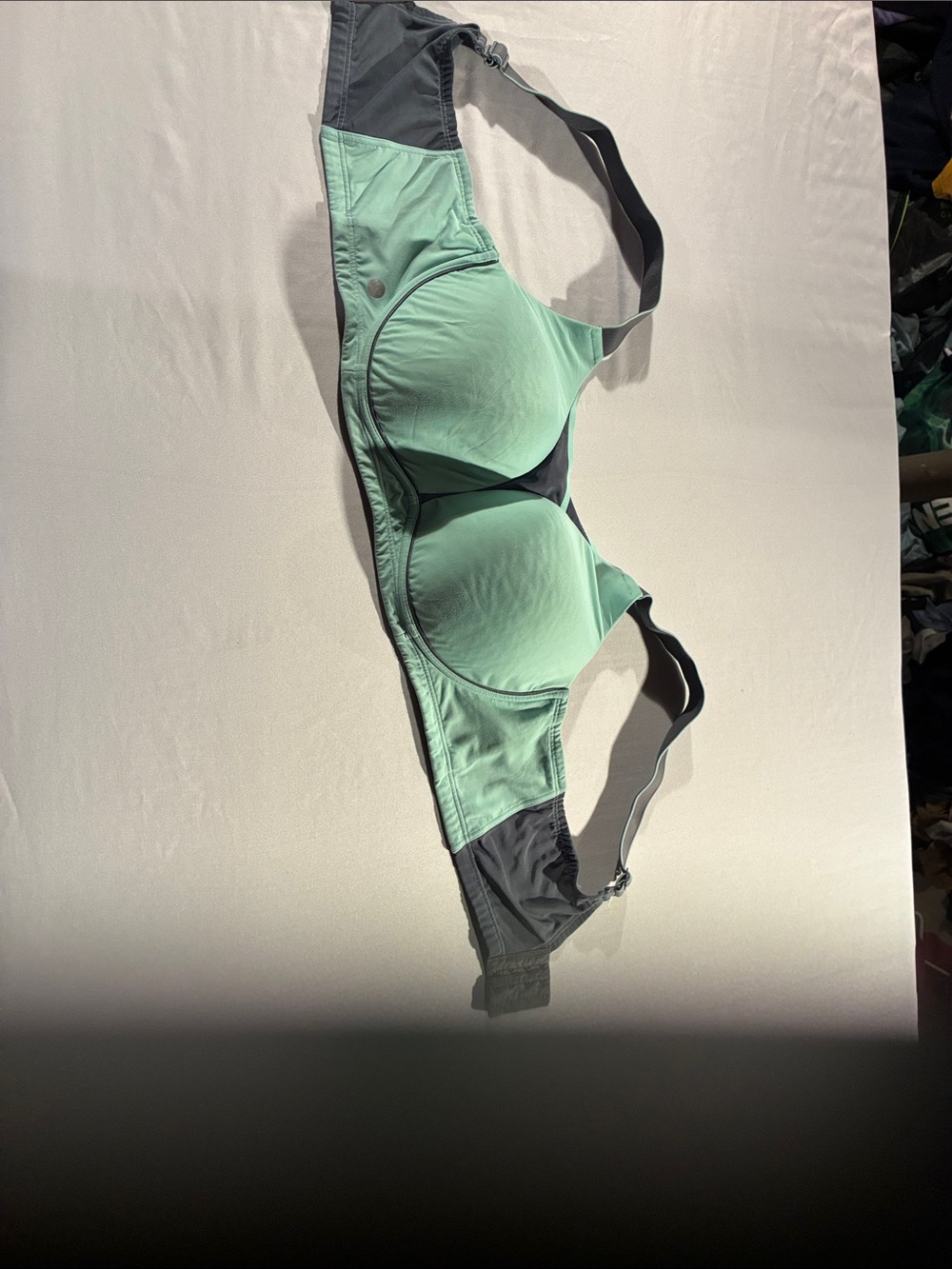 Livi Active Mint and Charcoal Underwire Support Bra
